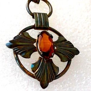 Vintage Antique 12K gold filled sterling  necklace